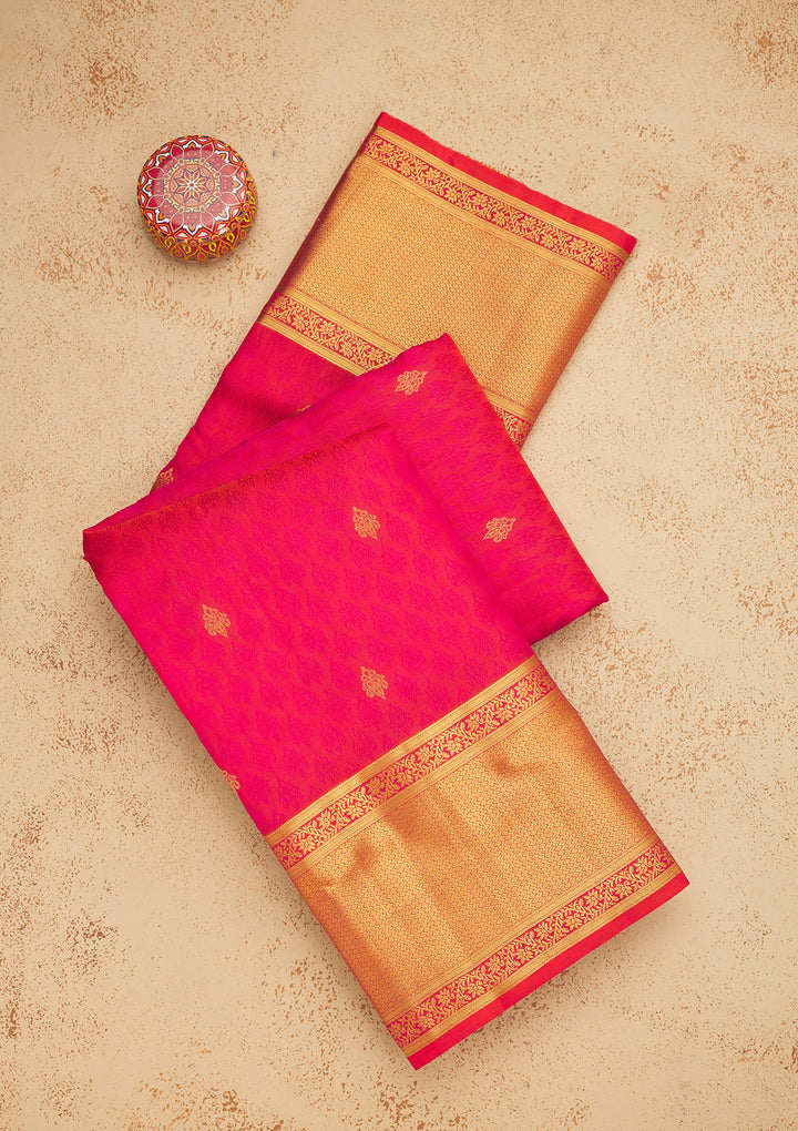 Red Zariwork Pure Silk Saree
