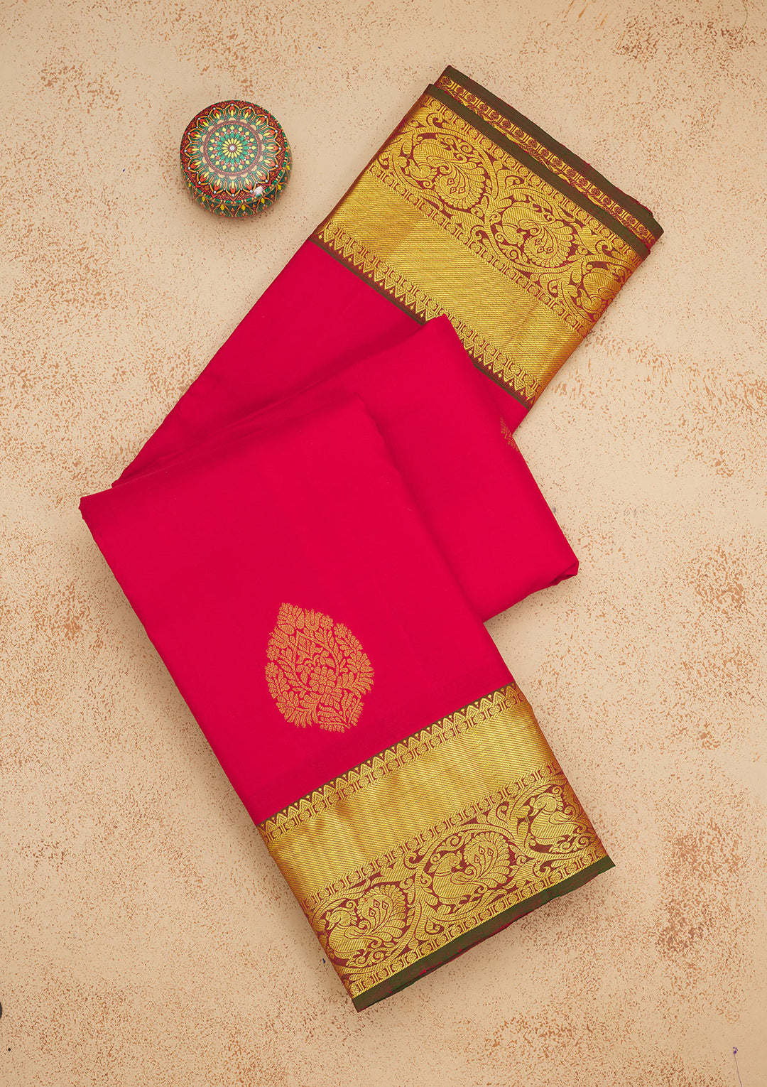 Red Zariwork Pure Silk Saree