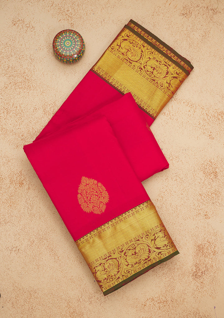 Red Zariwork Pure Silk Saree