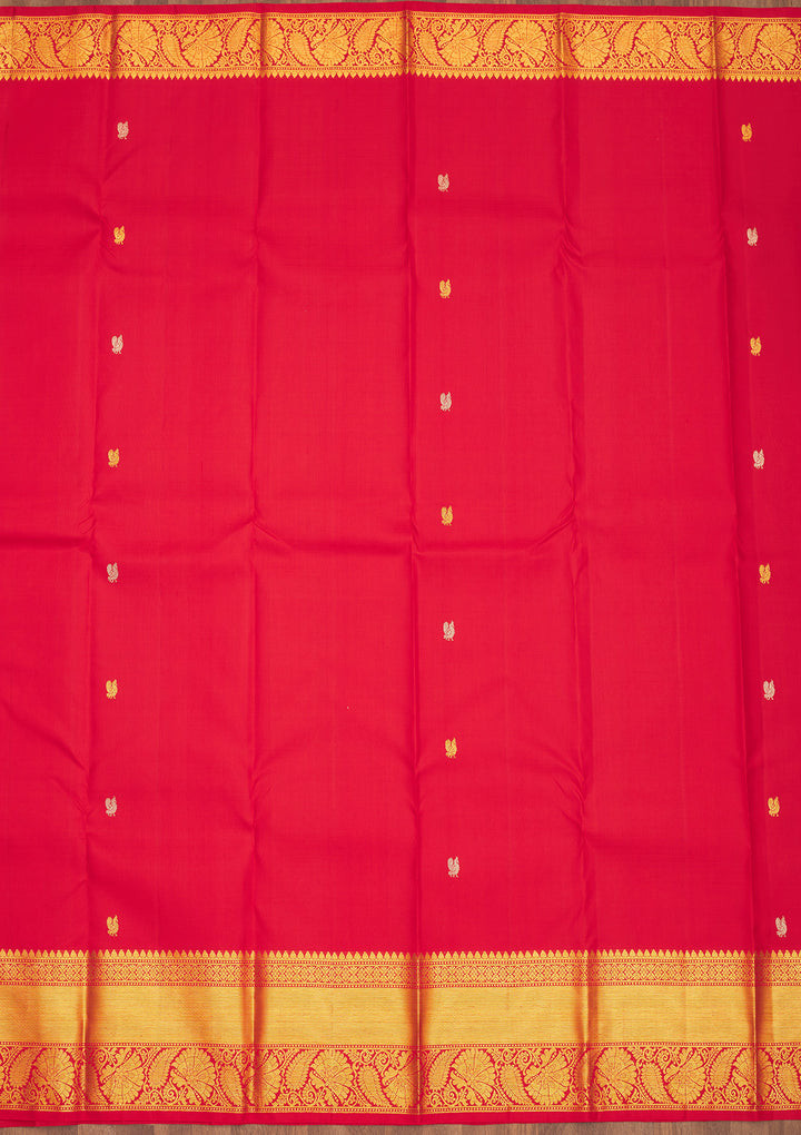 Red Zariwork Pure Silk Saree
