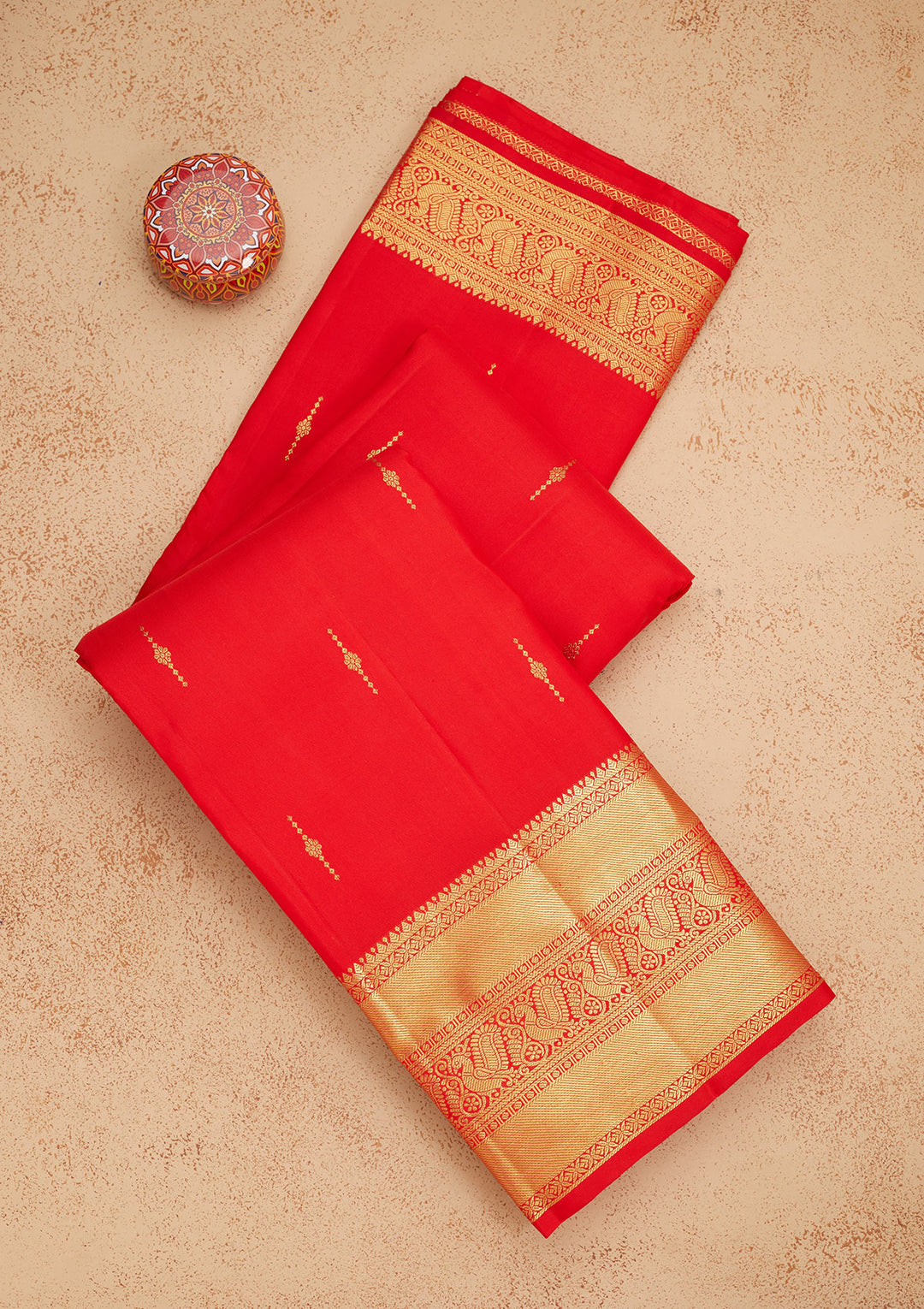 Red Zariwork Pure Silk Saree
