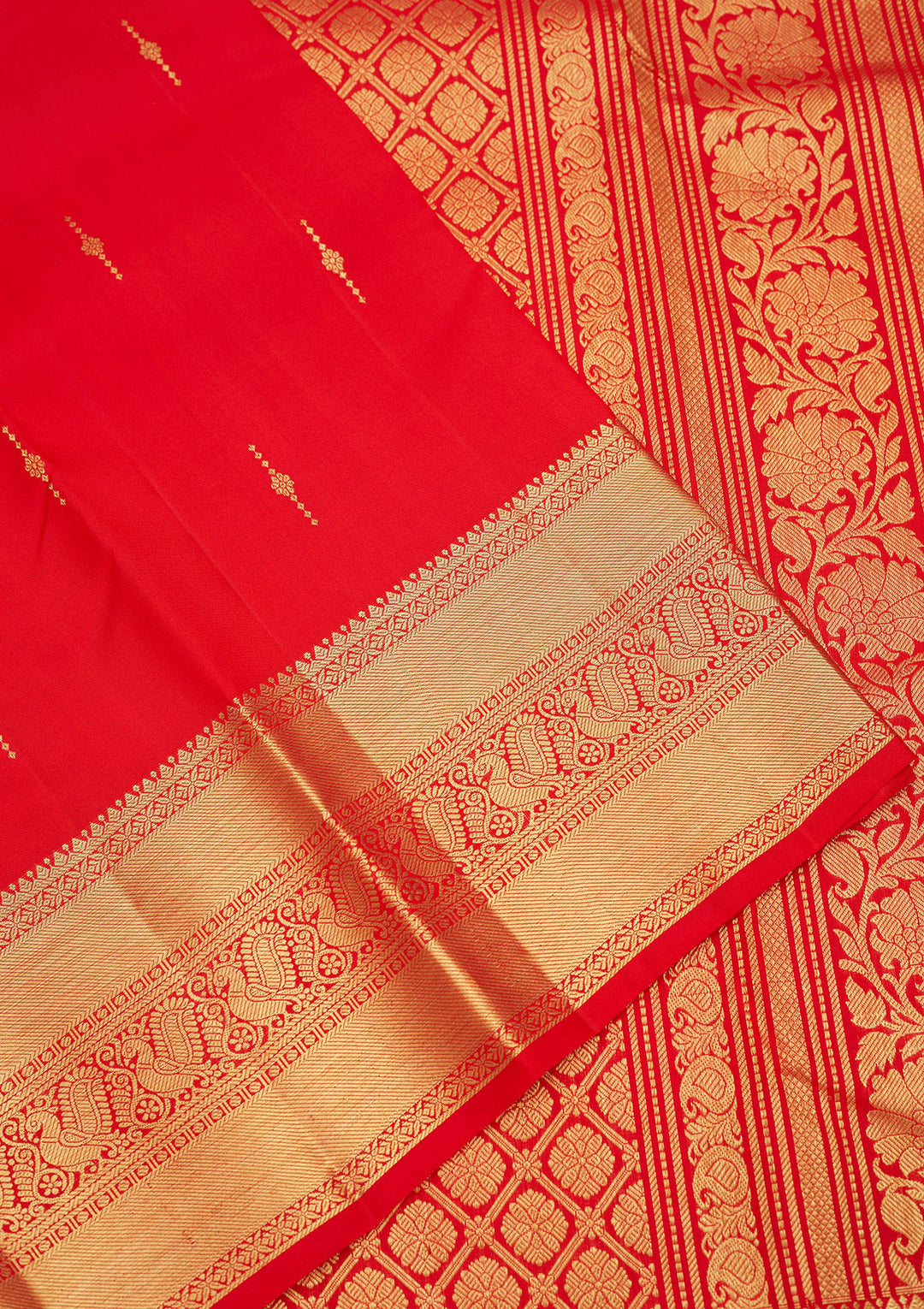 Red Zariwork Pure Silk Saree