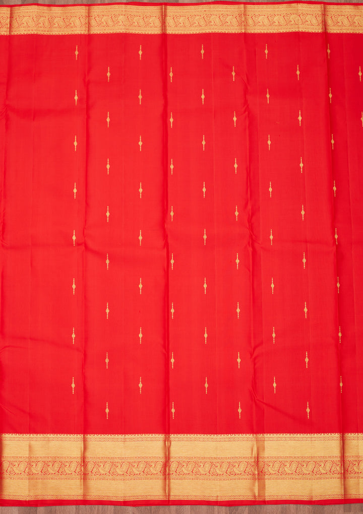 Red Zariwork Pure Silk Saree