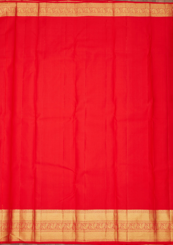 Red Zariwork Pure Silk Saree