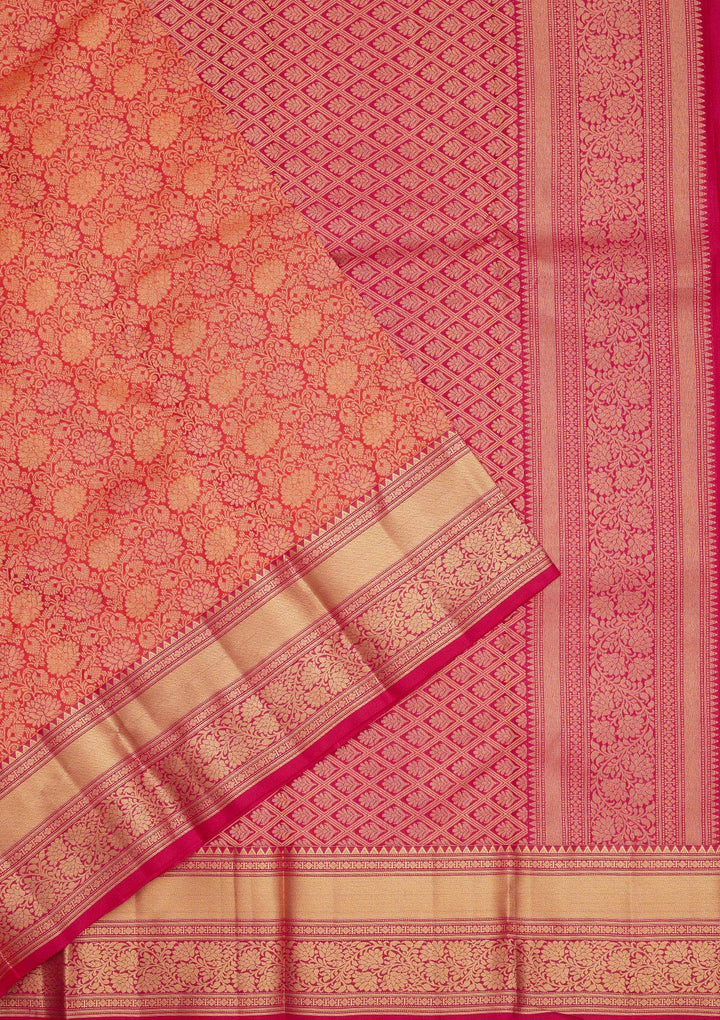 Red Zariwork Pure Silk Saree