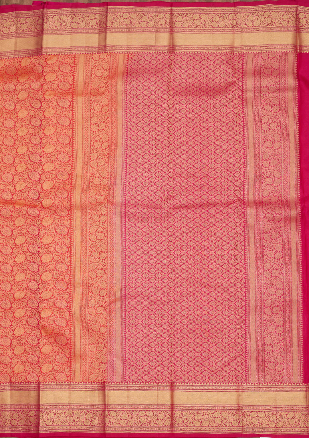 Red Zariwork Pure Silk Saree
