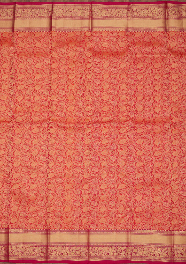 Red Zariwork Pure Silk Saree