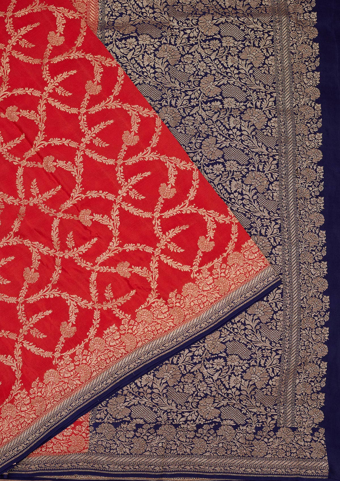 Red Zariwork Pure Silk Saree
