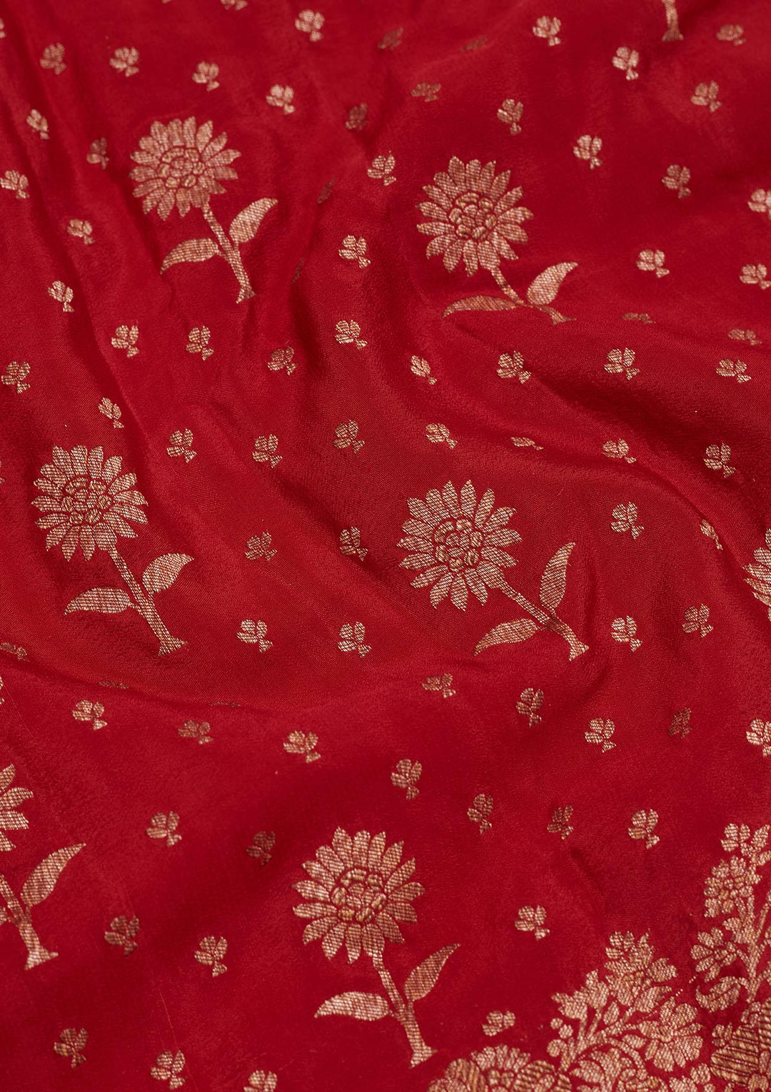 Red Zariwork Pure Silk Saree