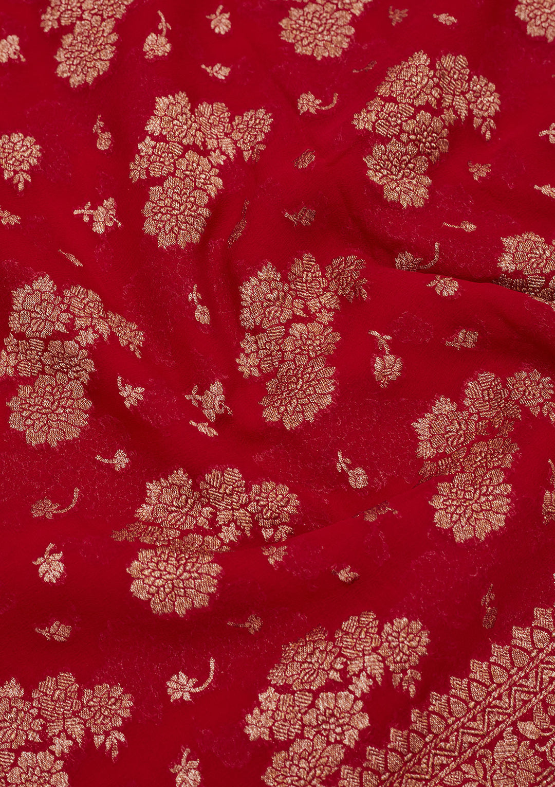 Red Zariwork Pure Silk Saree