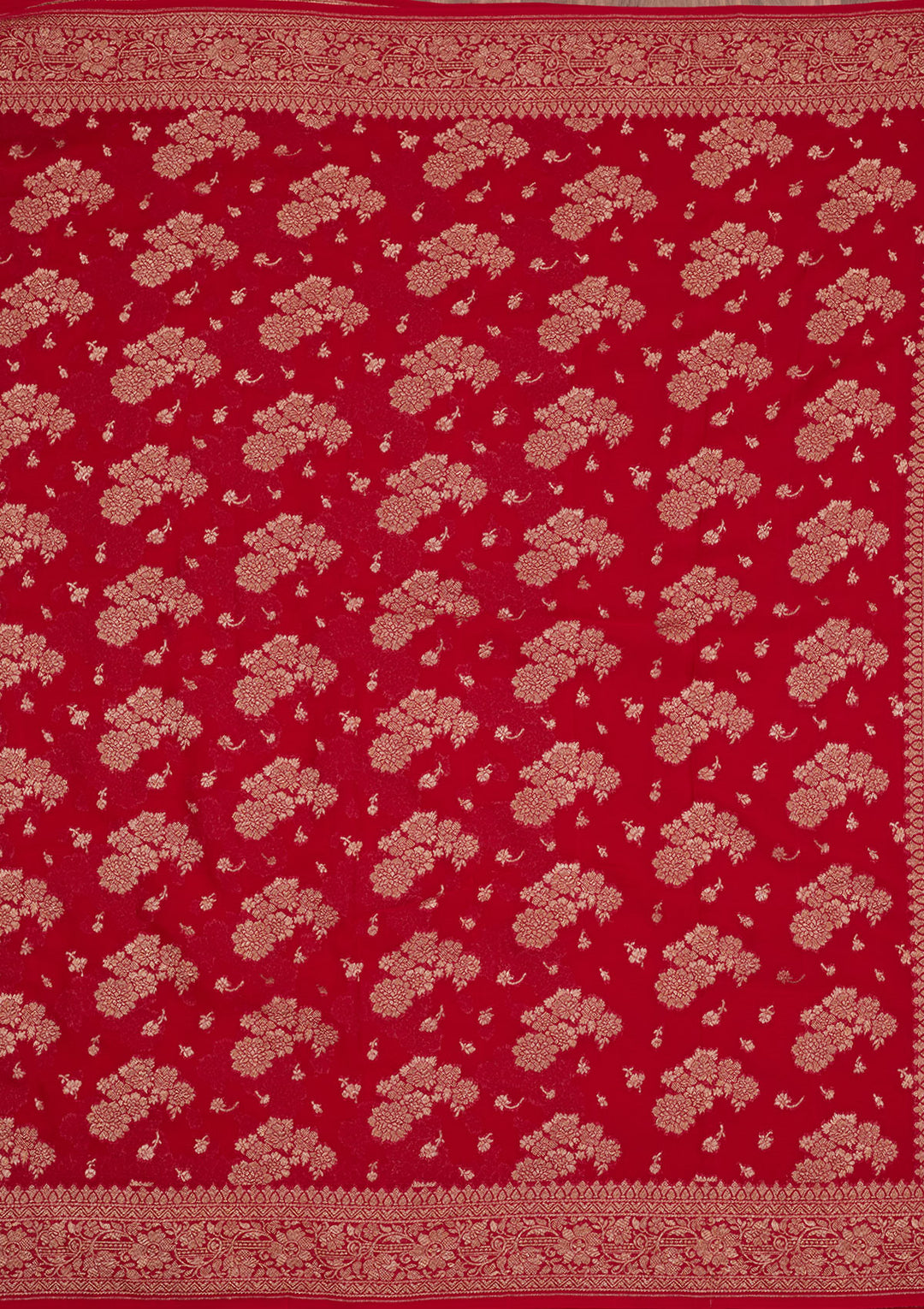 Red Zariwork Pure Silk Saree