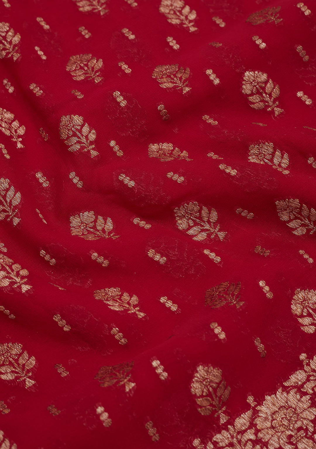 Red Zariwork Pure Silk Saree