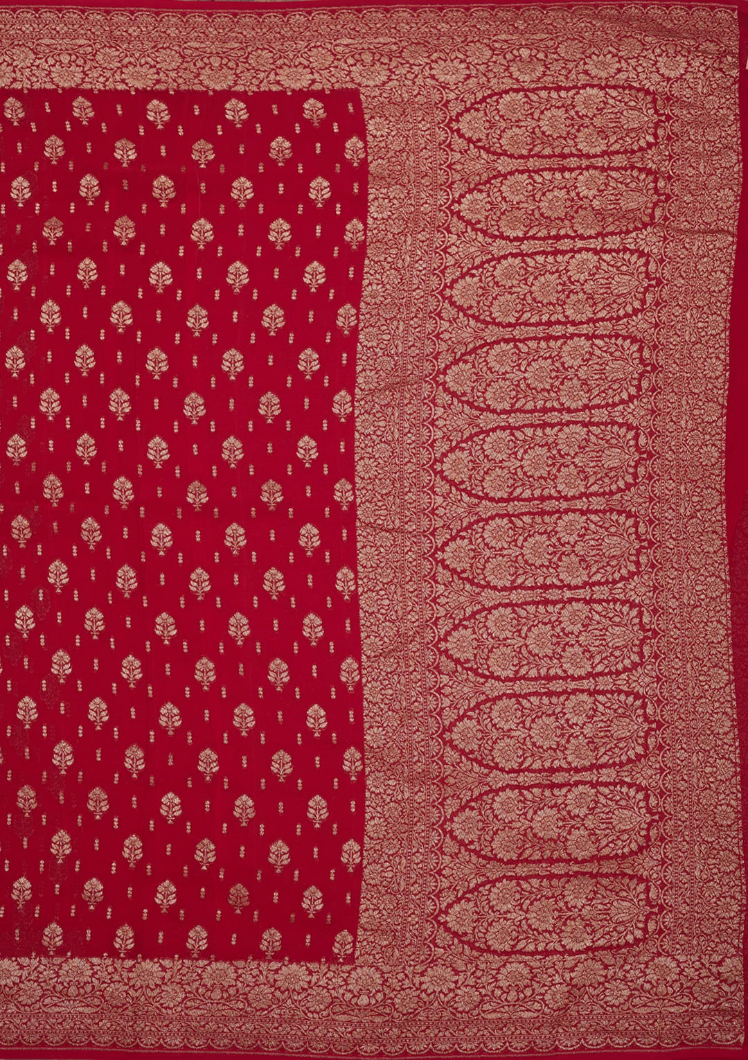 Red Zariwork Pure Silk Saree