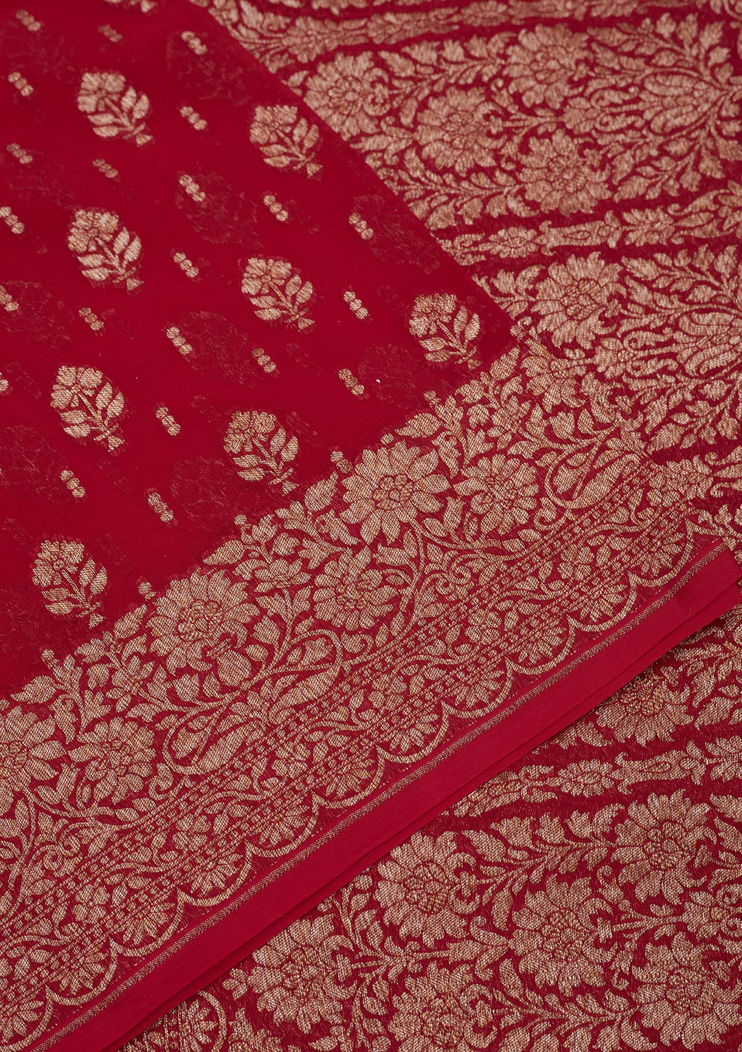 Red Zariwork Pure Silk Saree
