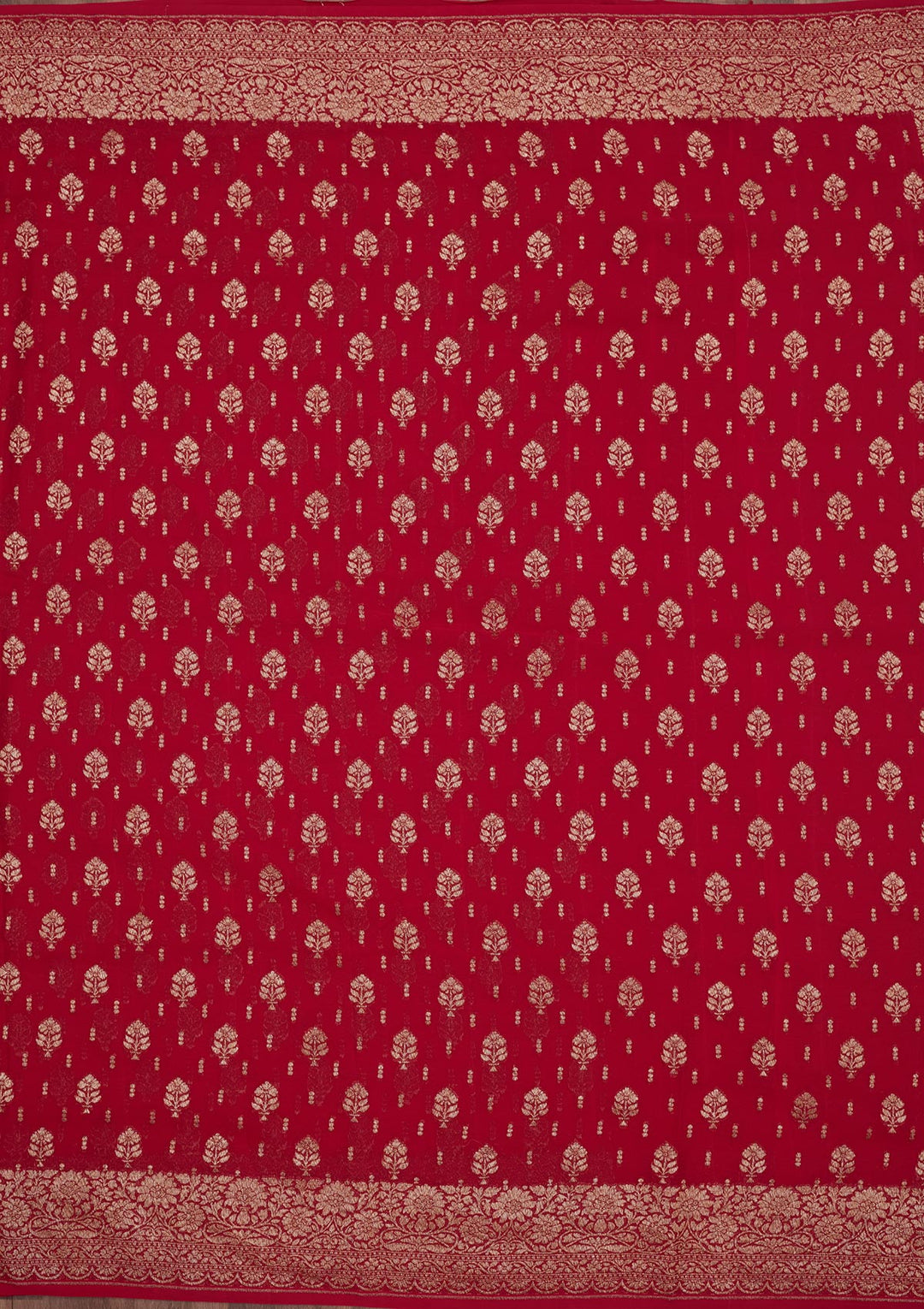 Red Zariwork Pure Silk Saree