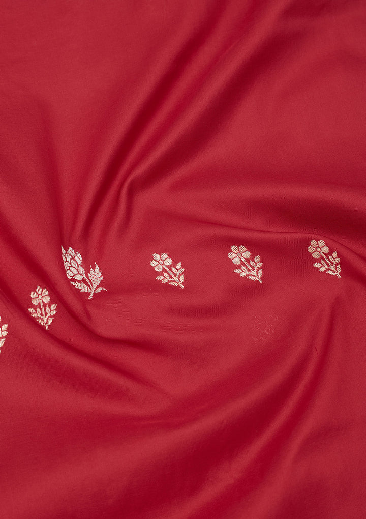 Red Zariwork Pure Silk Saree