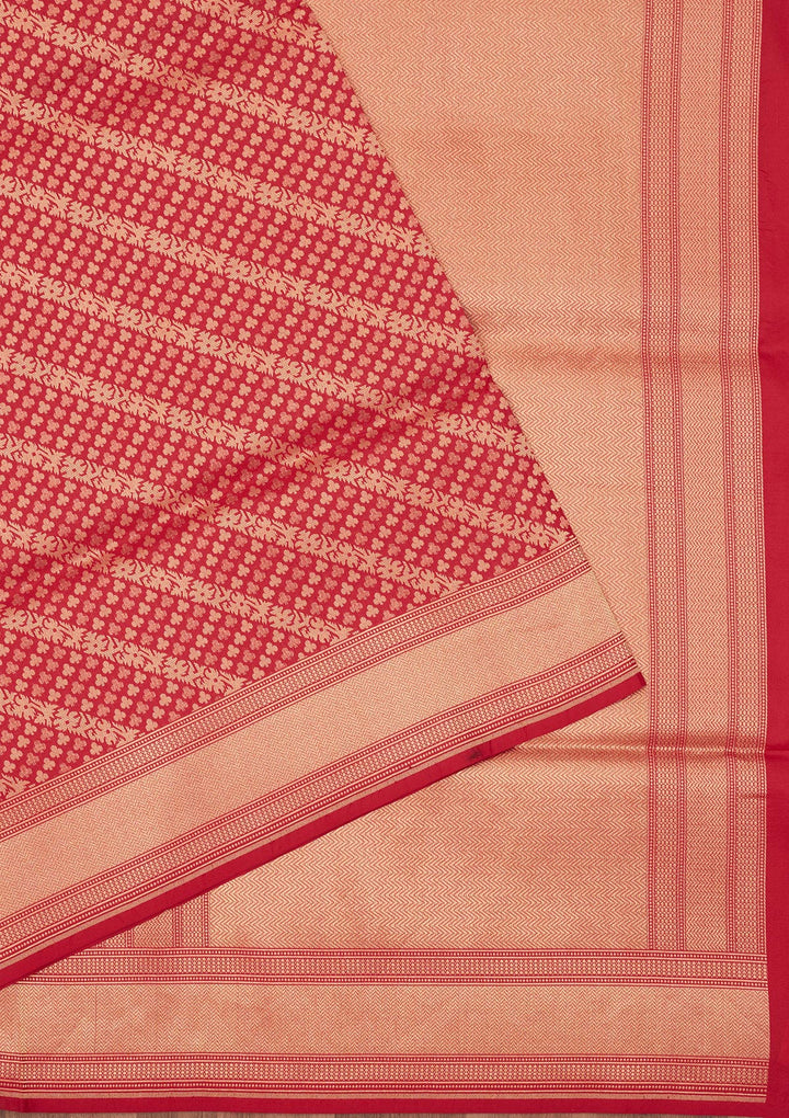 Red Zariwork Pure Silk Saree