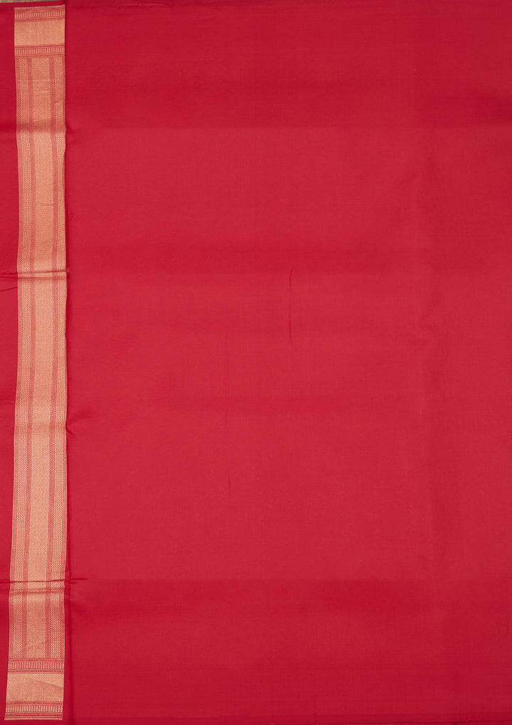 Red Zariwork Pure Silk Saree