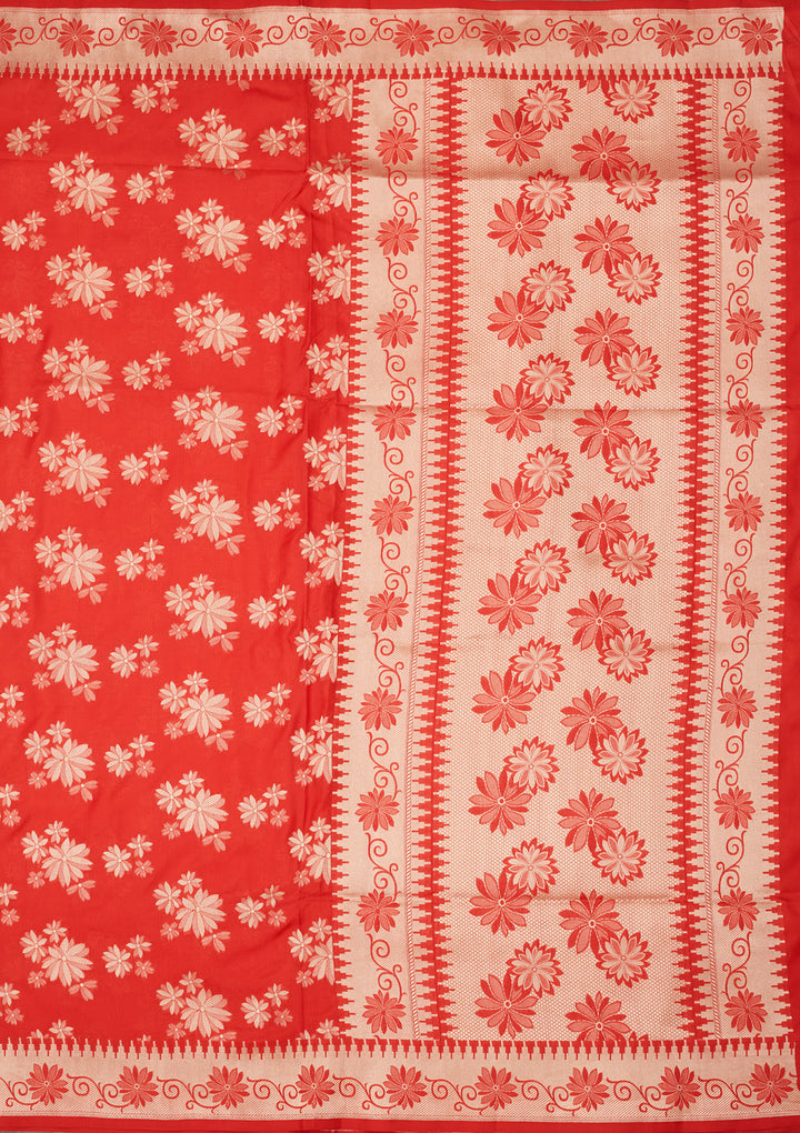 Red Zariwork Pure Silk Saree