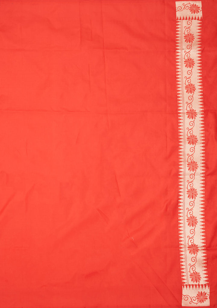 Red Zariwork Pure Silk Saree
