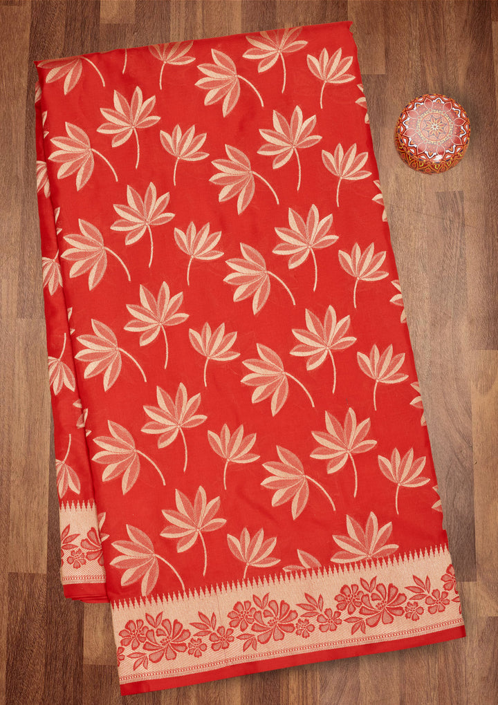 Red Zariwork Pure Silk Saree