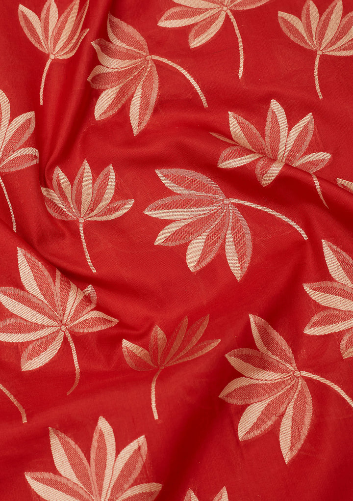 Red Zariwork Pure Silk Saree