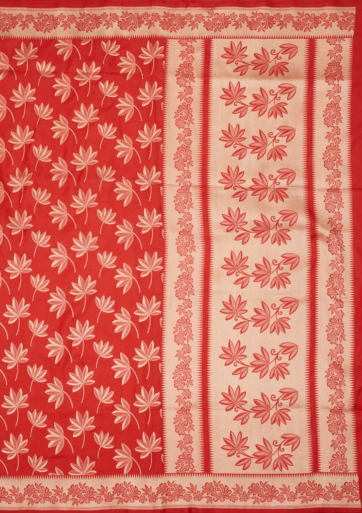 Red Zariwork Pure Silk Saree