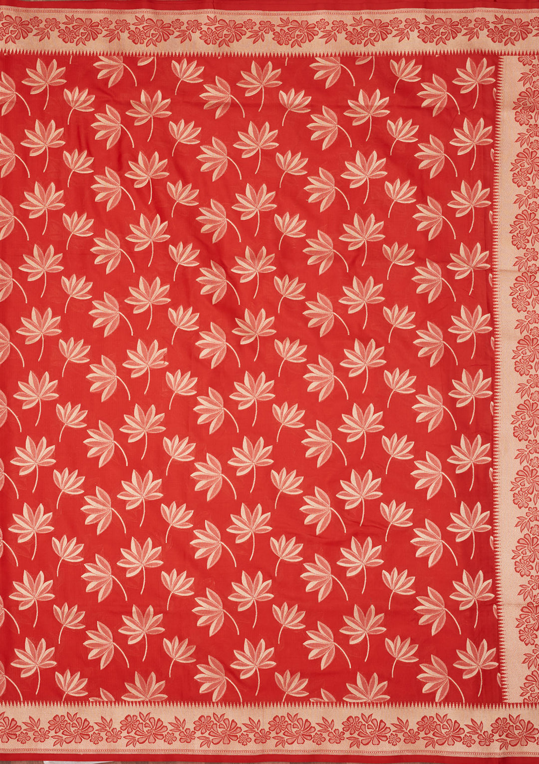 Red Zariwork Pure Silk Saree