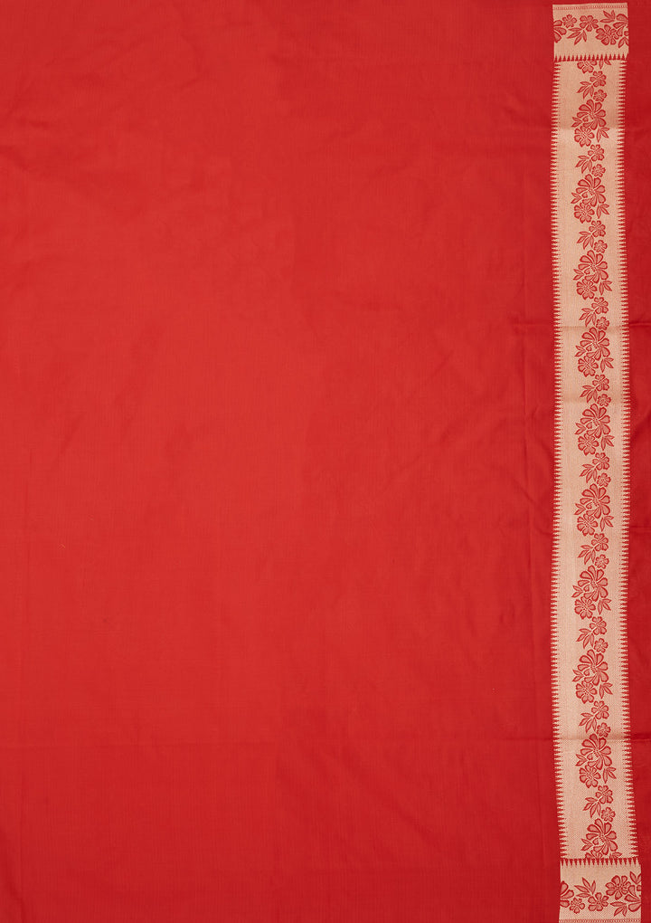 Red Zariwork Pure Silk Saree