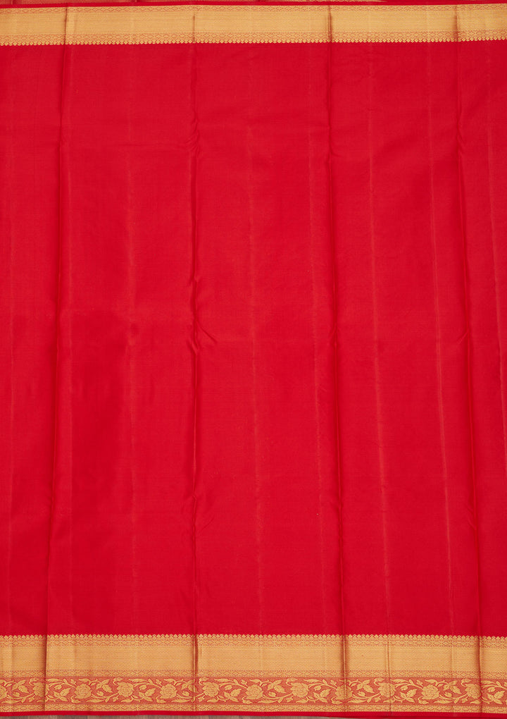 Red Zariwork Pure Silk Saree