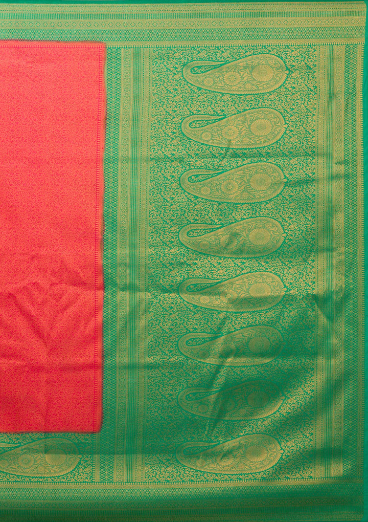 Red Zariwork Soft Silk Saree