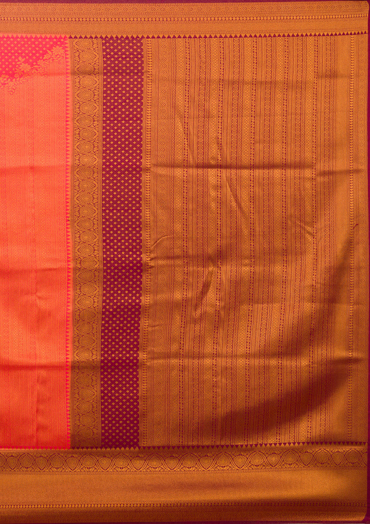 Red Zariwork Soft Silk Saree