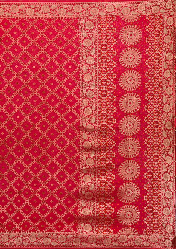 Red Zariwork Soft Silk Saree