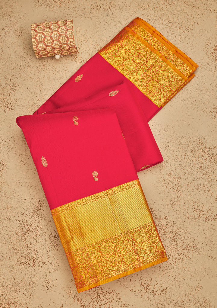 Red Zariwork Pure Silk Saree