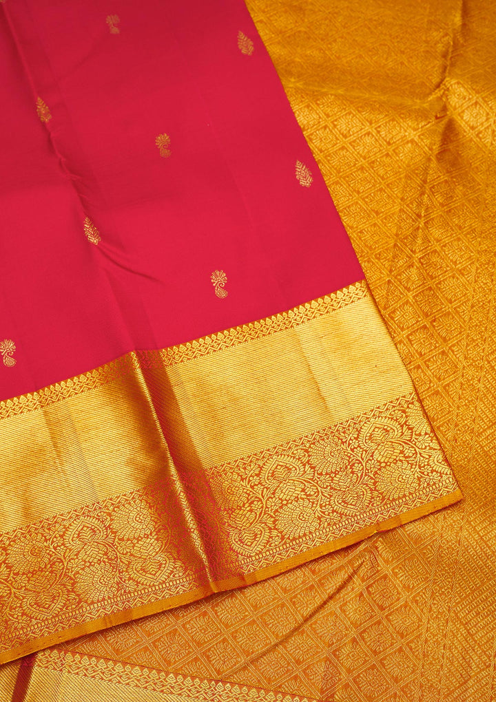Red Zariwork Pure Silk Saree