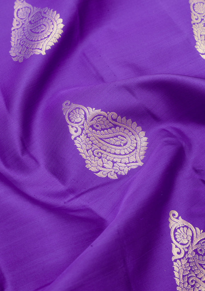 Royal Blue Zariwork Pure Silk Saree