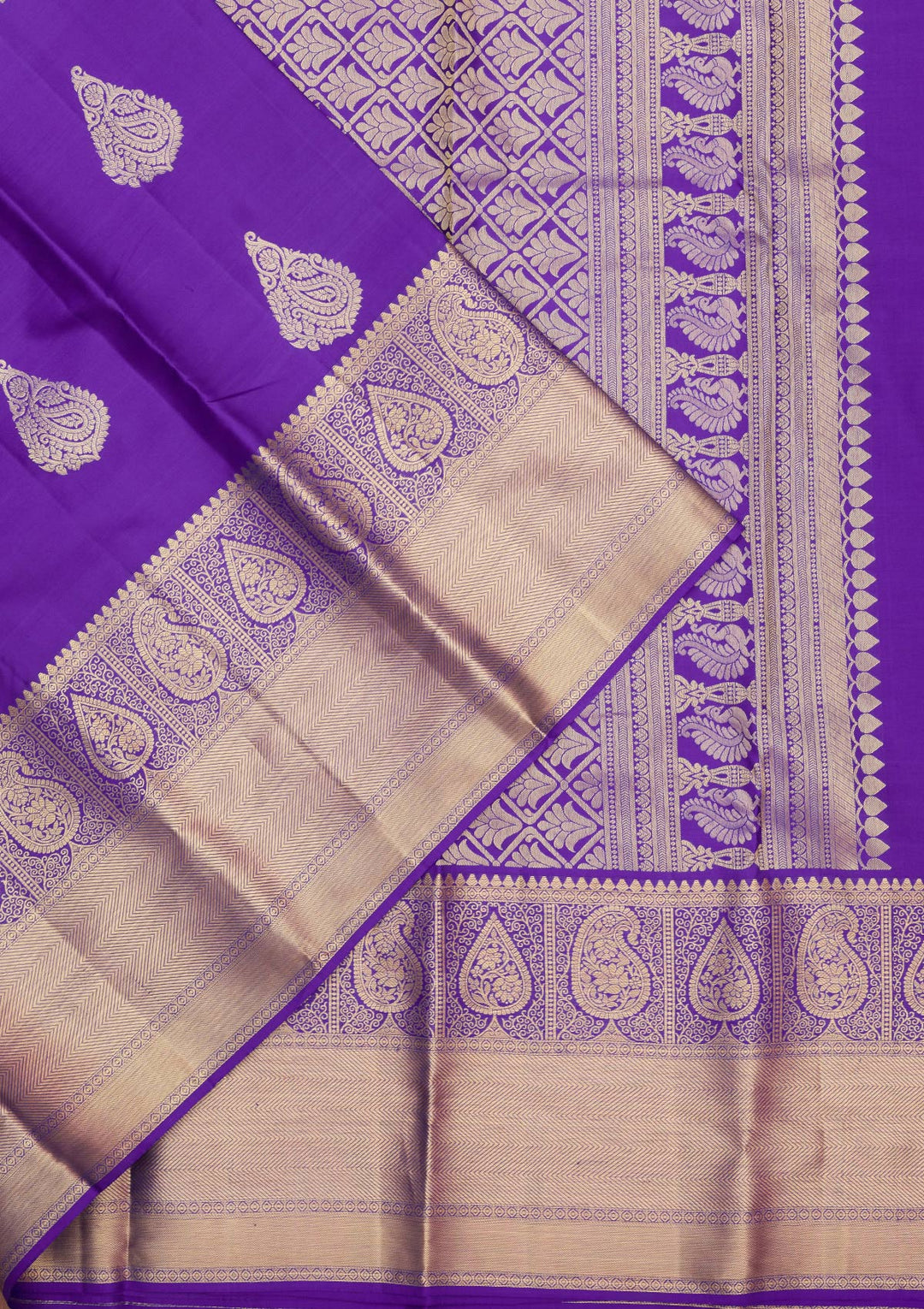 Royal Blue Zariwork Pure Silk Saree