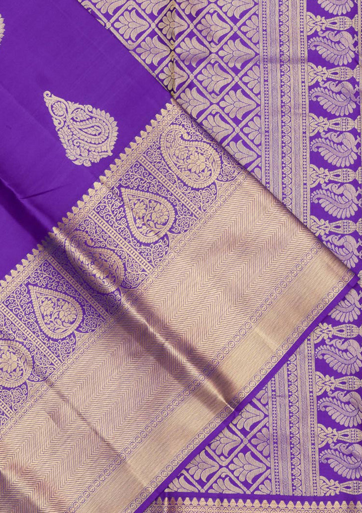 Royal Blue Zariwork Pure Silk Saree