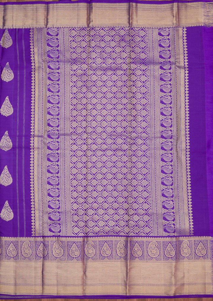 Royal Blue Zariwork Pure Silk Saree
