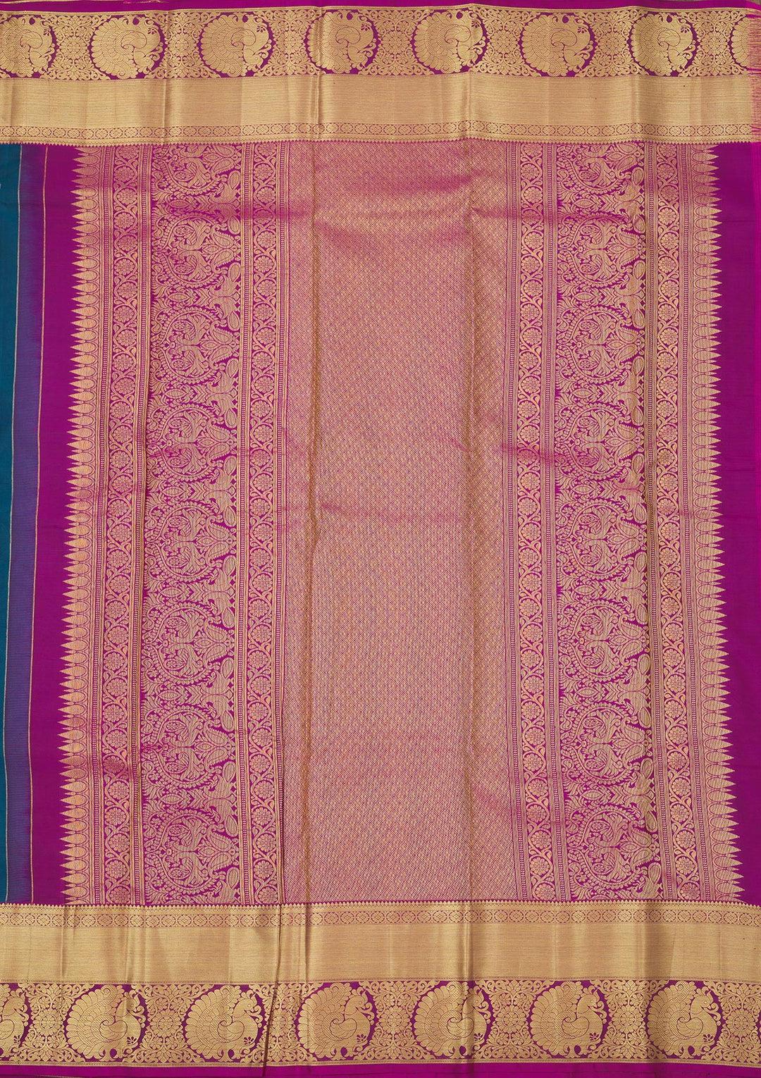 Royal Blue Zariwork Pure Silk Saree