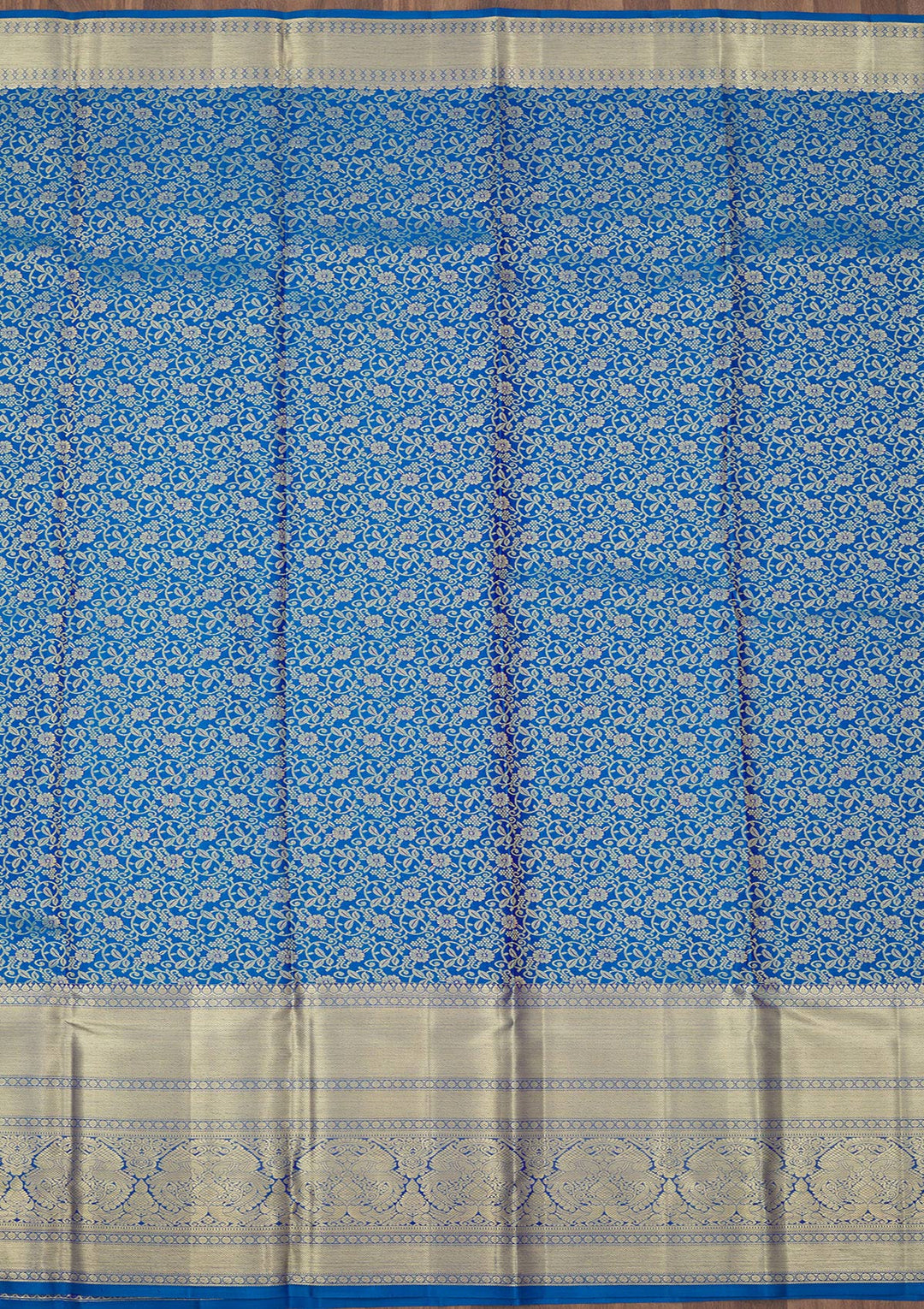 Royal Blue Zariwork Pure Silk Saree