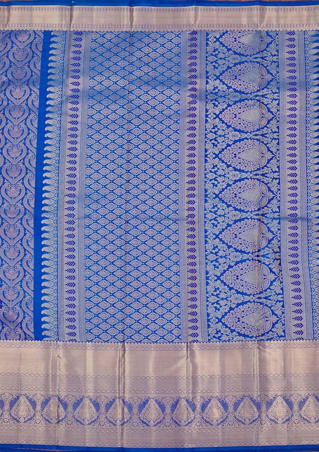 Royal Blue Zariwork Pure Silk Saree