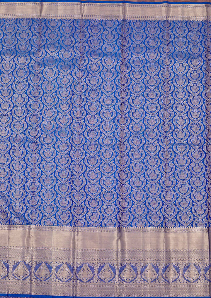 Royal Blue Zariwork Pure Silk Saree