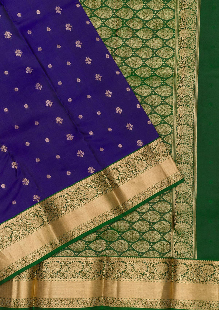 Royal Blue Zariwork Pure Silk Saree