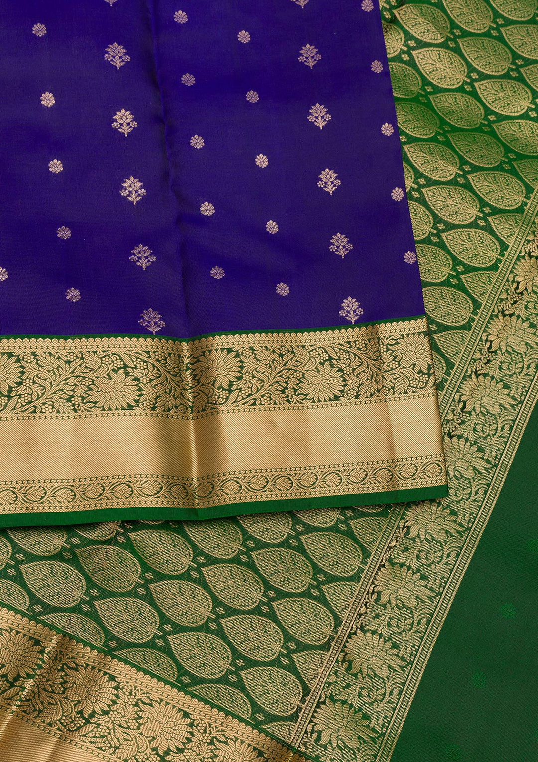 Royal Blue Zariwork Pure Silk Saree