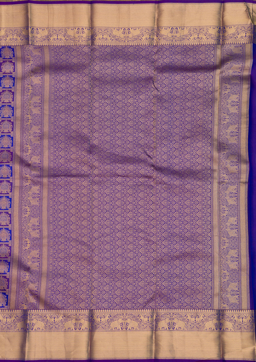 Purple Zariwork Pure Silk Saree