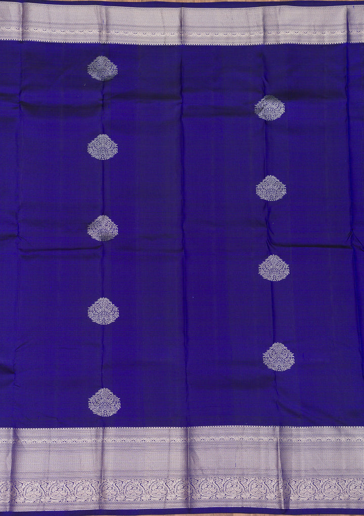 Royal Blue Zariwork Pure Silk Saree