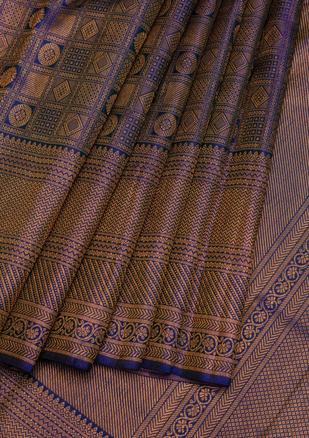 Royal Blue Zariwork Pure Silk Saree