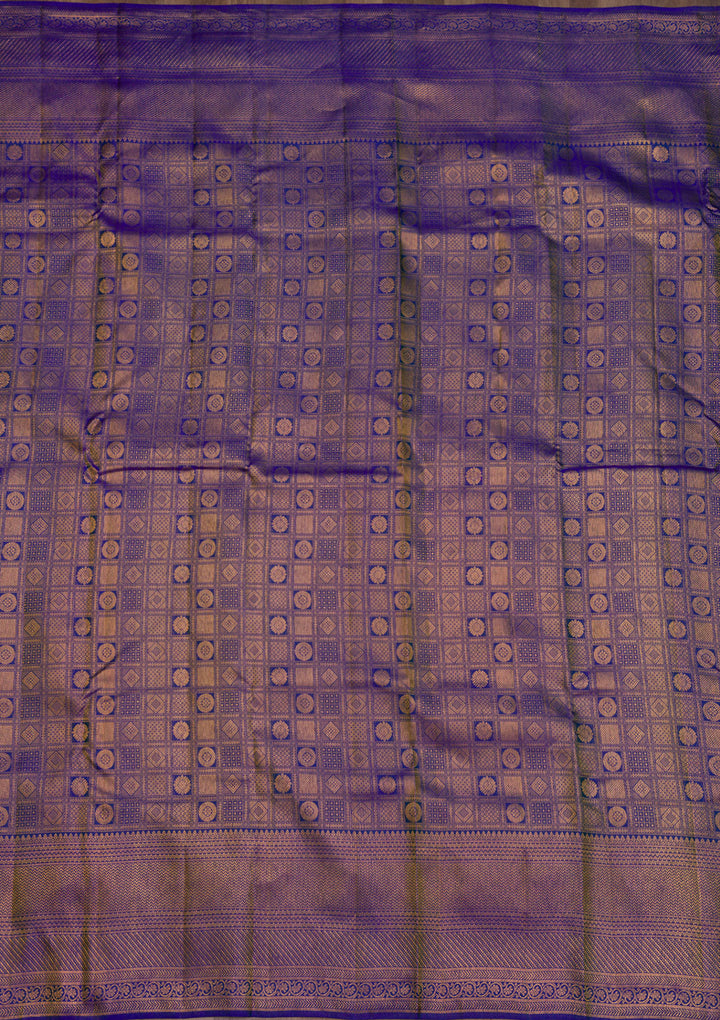 Royal Blue Zariwork Pure Silk Saree
