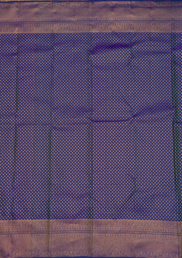 Royal Blue Zariwork Pure Silk Saree